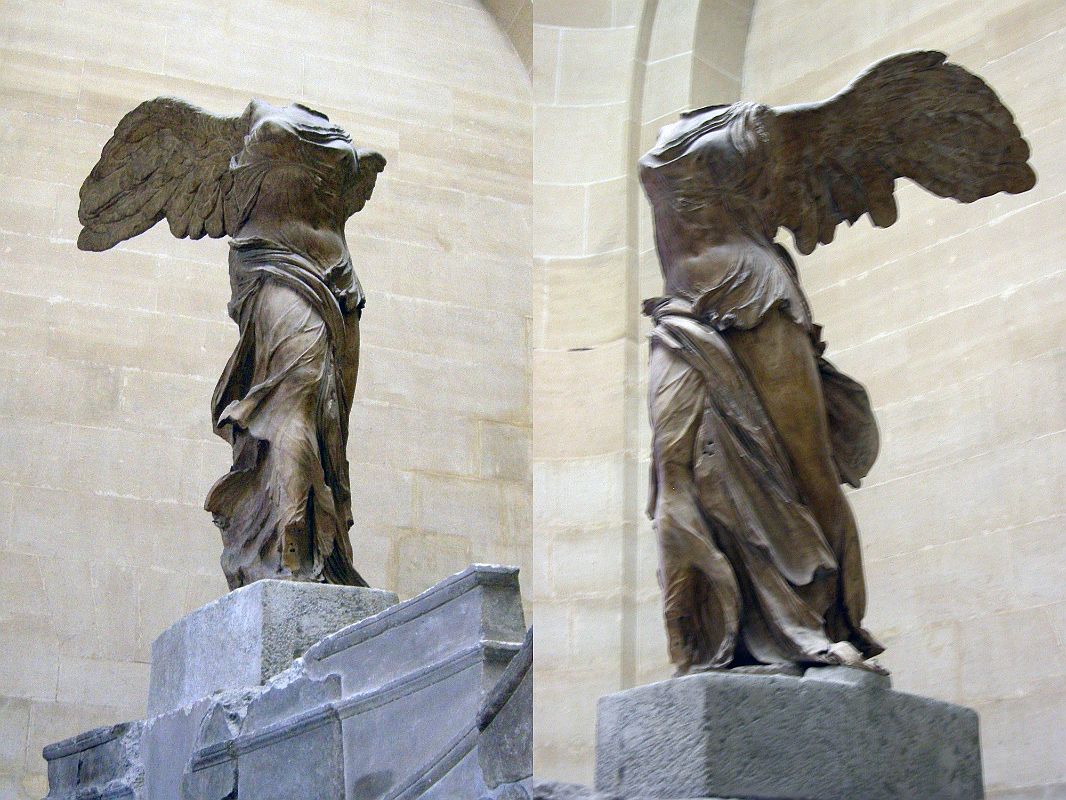 Paris Louvre Antiquities Greek 190 BC The Winged Victory Of Samothrace ...